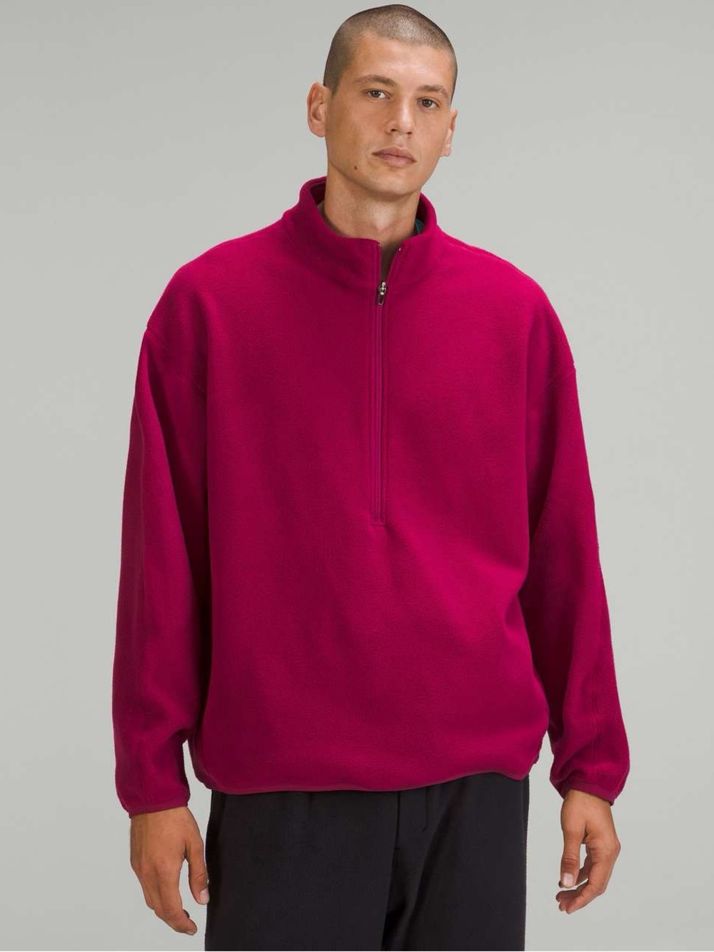 Lululemon Oversized-Fit Fleece Half Zip Pomegranate Size XL
